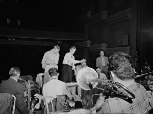 Stanley Newcomb Kenton Prints: Portrait of Stan Kenton, Pete Rugolo