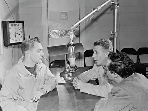 Stanley Newcomb Kenton Prints: Portrait of Stan Kenton and Pete Rugolo