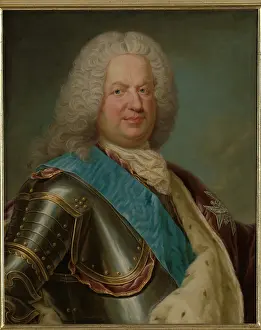 Chubby Prints: Portrait of Stanislaus Leszczynski (1677-1766), between 1725-1750. Creator: Jean Girardet