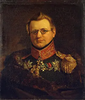 Potocki Prints: Portrait of Stanislav S. Pototsky (1787-1831), 1822. Creator: Workshop of George Dawe