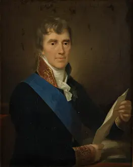 Jozef Prints: Portrait of Stanislaw Wodzicki, 1819. Creator: Jozef Peszka