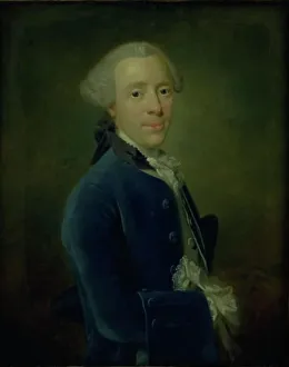Counsellor Prints: Portrait of State Counsellor Johan Henrik Kirchhoff, 1726-1763. Creator: Johan Horner