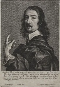 Portrait of Stefano della Bella. Creator: Wenceslaus Hollar (Bohemian, 1607-1677)