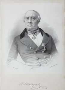 Portrait of Stepan Petrovich Shevyryov (1806-1864), Mid of the 19th cen