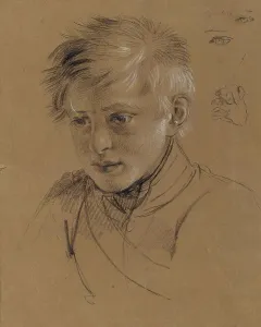 Peter Krafft Prints: Portrait study for Archduke Karl with his staff in the Battle of Aspern