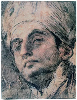 Portrait Study, c1676-1727. Artist: Giovanni Antonio Pellegrini