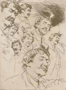 James Mcneill Prints: Portrait Study, c1880, (1904). Artist: Mortimer L Menpes