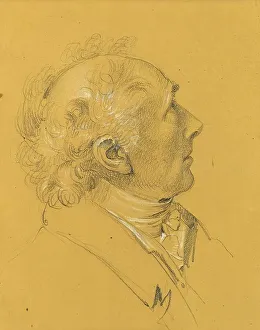 Portion Prints: Portrait study for the Exit of the Imperial Couple after Emperor Franz I's