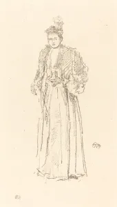 Rosenwald Collection Prints: Portrait Study: Miss Charlotte R. Williams, 1892. Creator: James Abbott McNeill Whistler