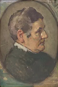 Nose Prints: Portrait Study - Oval, around 1910. Creator: Milan Thomka Mitrovsky