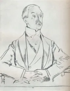 Orpen Prints: Portrait study in pencil, c20th century (1932). Artist: William Newenham Montague Orpen