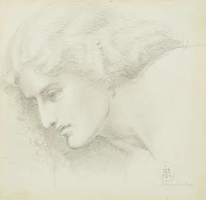 Richmond Sir William Blake Prints: Portrait Study Of A Woman, 1860. Creator: Sir William Blake Richmond