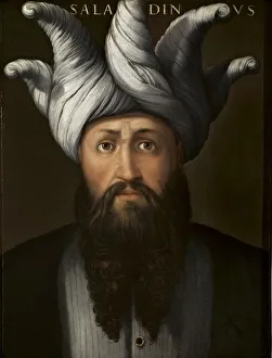 Crusade Prints: Portrait of Sultan Saladin (Giovio Series)