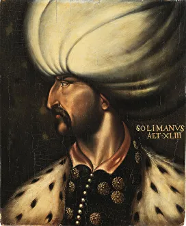 Portrait of Sultan Suleiman I the Magnificent (1494-1566). Creator: Dell'Altissimo; Cristofano (1525-1605)