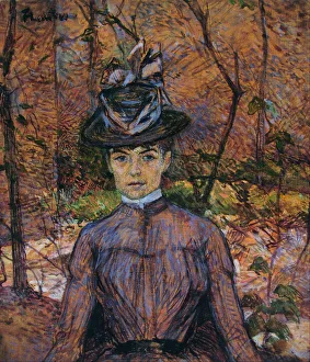 Valadon Prints: Portrait of Suzanne Valadon (1865-1938). Artist: Toulouse-Lautrec, Henri, de (1864-1901)