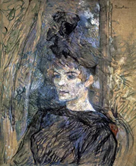 Portrait of Suzanne Valadon, 1885. Artist: Henri de Toulouse-Lautrec