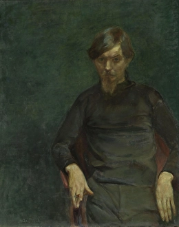 Portrait of the Swedish Painter Ivar Arosenius, probably 1905. Creator: Oda Krohg