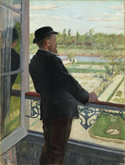 Railing Prints: Portrait of the Swedish Painter Karl Nordstrom, 1882. Creator: Christian Krohg