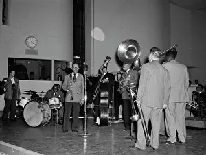 Tuba Player Prints: Portrait of Sy Sinclair, 1938. Creator: William Paul Gottlieb