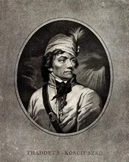 Portrait of Tadeusz Kosciuszko (1746-1817), Early 19th cen Artist: Anonymous