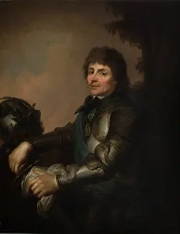 Josef Prints: Portrait of Tadeusz Kosciuszko (1746-1817) in Armour-Copy