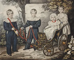 Von 1794 After 1880 Prints: Portrait of the Talyzin children