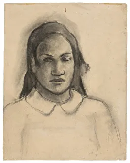 French Polynesian Prints: Portrait of Tehamana, 1891 / 93. Creator: Paul Gauguin