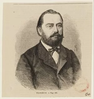 Ca 1860 Gallery: Portrait of the tenor Gaetano Fraschini (1816-1887), the first Zamoro in the opera Alzira by Giusepp