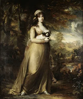 Portrait of the Teresa Vandoni, 1797. Artist: Breda, Carl Frederik von (1759-1818) Portrait of the Teresa Vandoni, 1797. Artist: Breda, Carl Frederik von (1759-1818)