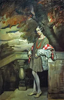 Treviso Prints: Portrait of Teresita Lorenzon, 1923. Creator: Selvatico, Lino (1872-1924)