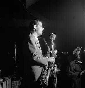 Beneke Tex Prints: Portrait of Tex Beneke, New York, N.Y.(?), ca. Jan. 1947. Creator: William Paul Gottlieb