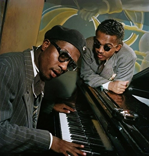 Bill Gottlieb Prints: Portrait of Thelonious Monk and Howard McGhee