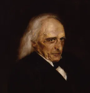 Lenbach Prints: Portrait of Theodor Mommsen (1817-1903) Detail