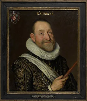 First Third Of 17th Cen Prints: Portrait of Theodore Agrippa, chevalier d Aubigne (1552-1630), First third of 17th cen