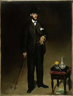 Manet Edouard Prints: Portrait de Théodore Duret, 1868. Creator: Edouard Manet