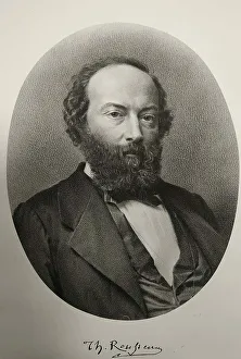Portrait of Theodore Rousseau (1812-1867). Creator: Lafosse; Jean-Baptiste Adolphe (1810-1879)
