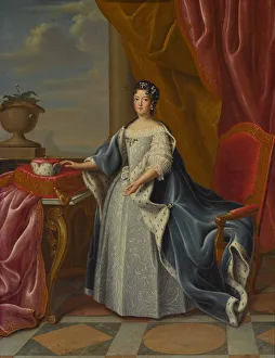 Portrait of Theresa Kunegunda Sobieska (1676-1730), Electress of Bavaria. Creator: Horemans
