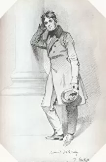 Portrait of Thomas Carlyle, historian and philosopher, c1830. Artist: Daniel Maclise
