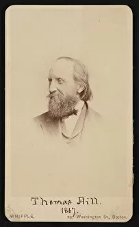 Educator Gallery: Portrait of Thomas Hill (1818-1891), 1867. Creator: John Adams Whipple