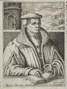 Portrait of Thomas M&uuml;nzer, 1609. Creator: Christoffel van Sichem (Dutch, 1577-1658)