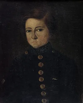 Victor Marie Hugo Prints: Portrait thought to be of Léopold Hugo (1827-1866). Creator: Unknown