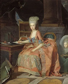 Quill Prints: Portrait thought to be Marie-Therese of Savoy
