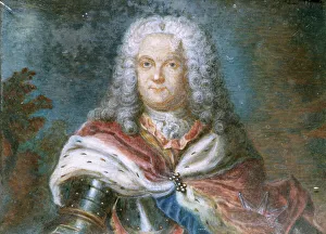 Decorative Art Prints: Portrait thought to be the Marshal of Saxe. Creator: Unknown