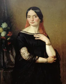 Scheffer Ary Prints: Portrait thought to be of Miss Mars. Creator: Ary Scheffer