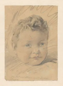 Portrait of a three-year-old child, 1848-1888. Creator: Anton Mauve