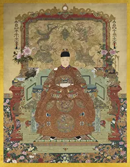 Ming Dynasty Prints: Portrait of the Tianqi Emperor (1605-1627). Creator: Chinese Master