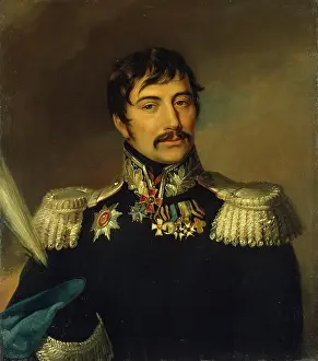 Grekov Prints: Portrait of Timofey D. Grekov (1770-1831), 1824. Creator: Workshop of George Dawe