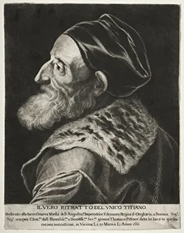 Portrait of Titian, 1661. Creator: Jan Thomas (Flemish, 1617-1678)