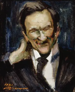 Difficulty Prints: Portrait of T.K. Sallinen, 1921. Creator: Jalmari Ruokokoski