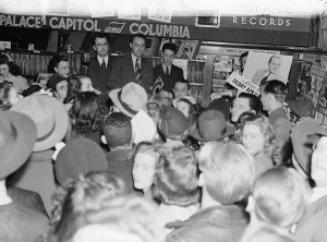 Music Industry Prints: Portrait of Tommy Dorsey, record store